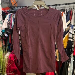 Athleta Purple Long Sleeve Top